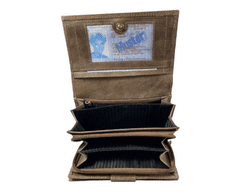 Dailyclothing Dámská kožená peněženka Loranzo - hnědá 744