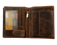 Dailyclothing Luxusní pánská kožená peněženka - hnědá 2514
