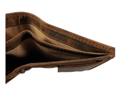 Dailyclothing Luxusní pánská kožená peněženka - hnědá 2514