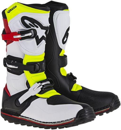 Alpinestars boty TECH-T černo-žluto-bílo-červené