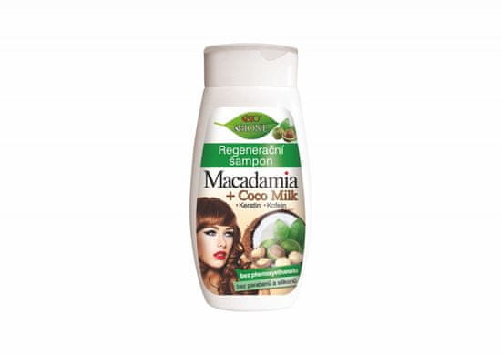 Bione Cosmetics Regenerační šampon MACADAMIA + COCO MILK 260 ml