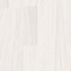 Greatstore Zahradní truhlík bílý 110 x 31 x 70 cm masivní borové dřevo