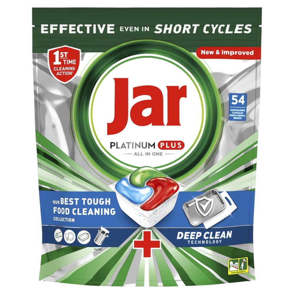 Levně Jar Platinum Plus Deep Clean 54ks