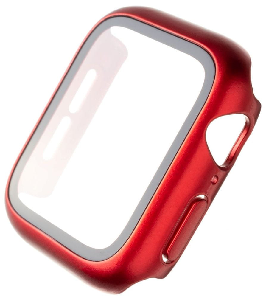 Levně FIXED Ochranné pouzdro Pure+ s temperovaným sklem pro Apple Watch 41mm FIXPUW+-817-RD, červené