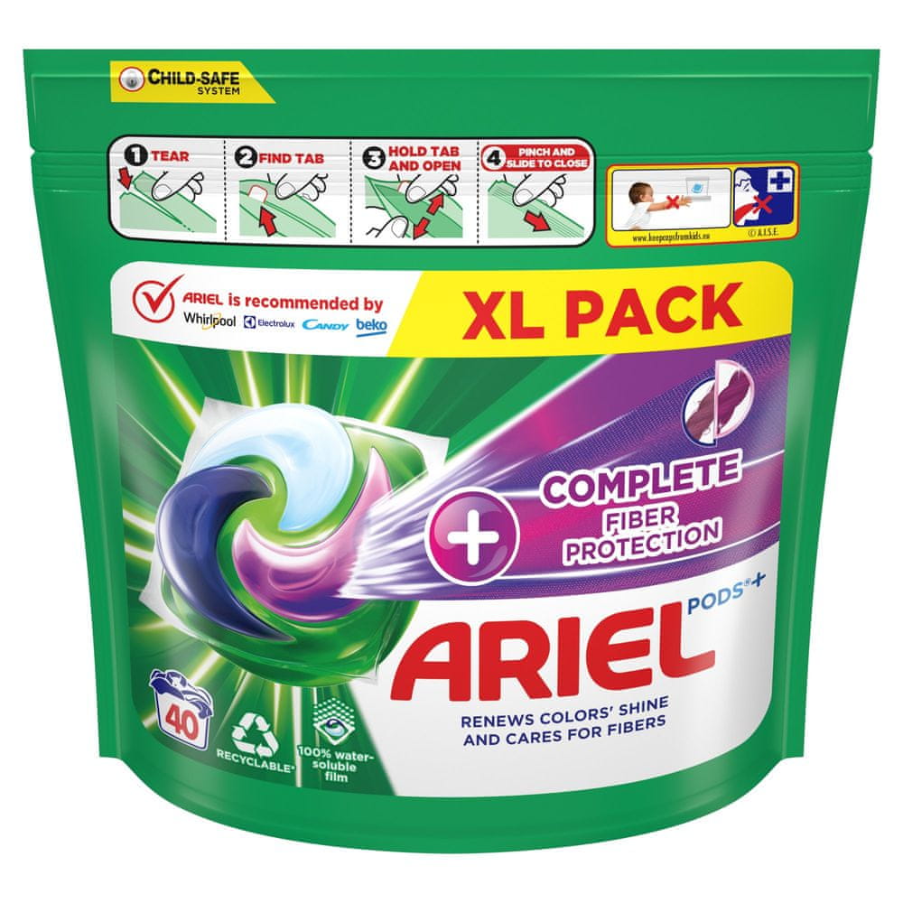 Ariel + kapsle na praní Complete Care 40 ks