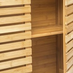 Northix Závěsná koupelnová skříňka z bambusu 