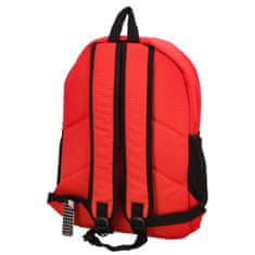 Newberry Stylový studentský látkový batoh Darko, červená