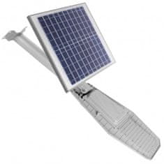 sapro LED pouliční solární osvětlení s držákem WARRIOR 120W, 18000mAh, panel 25W