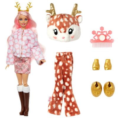 Mattel Barbie Cutie Reveal Zima panenka série 3