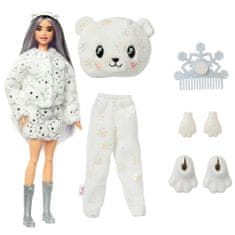 Mattel Barbie Cutie Reveal Zima panenka série 3 - Lední medvěd HJM12