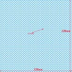 Mirtex Látka FLANEL 150 (23375-1 drobný vzor modrý) 150cm / , 1 běžný metr