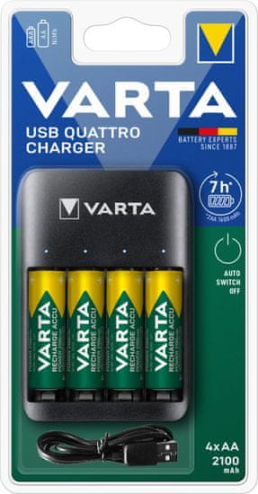 Varta nabíječka Quatro+ USB