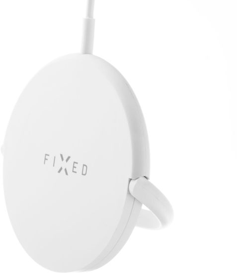 FIXED bezdrátová nabíječka s MagSafe, 15W, bílá