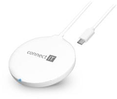 Connect IT bezdrátová nabíječka MagSafe Wireless Fast Charge, 15 W, bílá