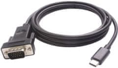PremiumCord převodník USB3.1 na VGA, kabel 1,8m, rozlišení FULL HD 1080p@60Hz