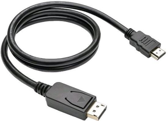 C-Tech kabel DisplayPort/HDMI, 1m, černá