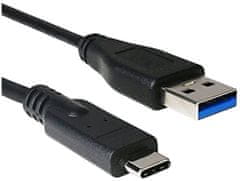 C-Tech kabel USB 3.0 AM na Type-C kabel (AM/CM), 1m, černá