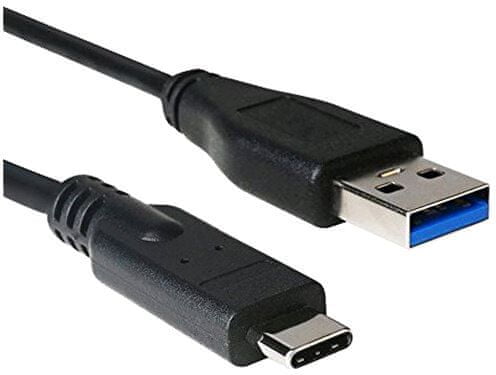C-Tech kabel USB 3.0 AM na Type-C kabel (AM/CM), 2m, černá