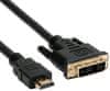 kabel HDMI-DVI, M/M, 1,8m