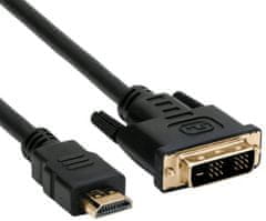C-Tech kabel HDMI-DVI, M/M, 1,8m