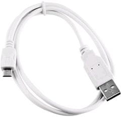 C-Tech kabel USB 2.0 AM/Micro, 1m, bílá