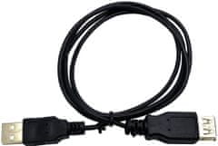 C-Tech kabel USB A-A 3m 2.0 prodlužovací, černá