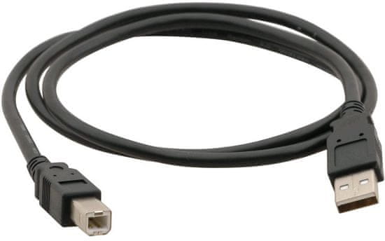 C-Tech kabel USB A-B 3m 2.0, černá