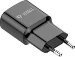 Yenkee YAC 2013BK USB nabíječka 2400mA, černá