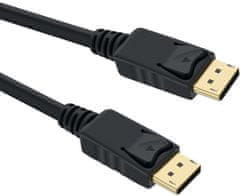 PremiumCord DisplayPort 1.4 propojovací kabel M/M, zlacené konektory, 1,5m