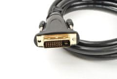 PremiumCord DVI-D propojovací, dual-link, DVI(24+1), MM - 10m