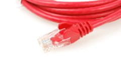 OEM UTP kabel rovný kat.6 (PC-HUB) - 10m, červená