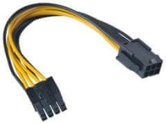 Akasa kabel PCIe 6-pin na 8-pin, ATX 12V, 15cm
