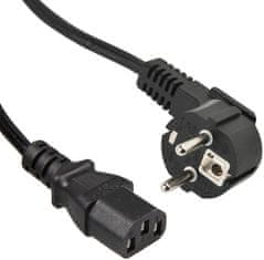 PremiumCord kabel síťový 230V k počítači 10m