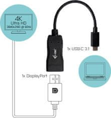 I-TEC iTec USB-C Display Port Adapter 4K/60 Hz