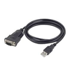 Gembird CABLEXPERT kabel adapter USB-serial 1,5m 9 pin (com), černá