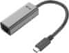 USB C adapter Metal Gigabit Ethernet 1x USB-C na RJ-45 LED
