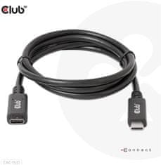 Club 3D prodlužovací kabel USB-C, 5Gbps, 60W(20V/3A), 4K@60Hz (M/F), 1m