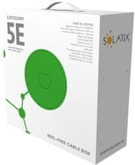 Solarix instalační kabel CAT5E UTP PVC Eca 100m/box