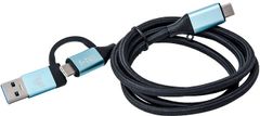 propojovací kabel USB-C/USB-C s integrovaným adaptérem USB 3.0
