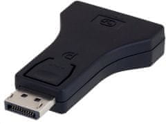 C-Tech adaptér DisplayPort - VGA, M/F, černá