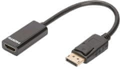 C-Tech adaptér DisplayPort - HDMI, M/F, černá