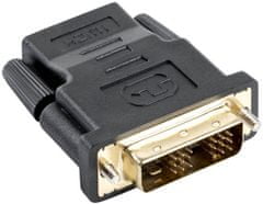 C-Tech adaptér HDMI - DVI, F/M, černá