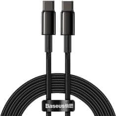 BASEUS kabel USB-C - USB-C, rychlonabíjecí, datový, 100W, 2m, černá
