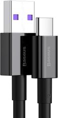 BASEUS kabel Superior Series USB-A - USB-C, rychlonabíjecí, 66W, 2m, černá