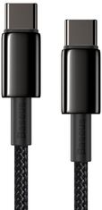 BASEUS kabel USB-C - USB-C, rychlonabíjecí, datový, 100W, 2m, černá
