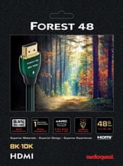 kabel Forest 48 HDMI 2.1, M/M, 10K/8K@60Hz, 1.5m, černá/zelená