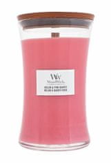 Woodwick 610g melon & pink quartz, vonná svíčka