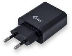 síťová nabíječka, 2x USB-A 2.4A, černá
