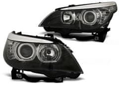 TUNING TEC  Přední světla BMW E60/E61 03-07 LED ANGEL EYES H7/H7 černé
