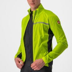 Castelli větrovka Squadra Stretch Jacket Electric Lime/Dark Gray žlutá 3XL